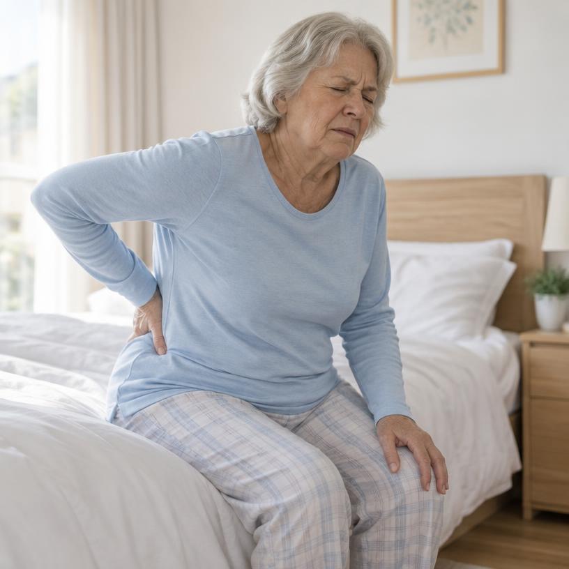 Older woman with back pain